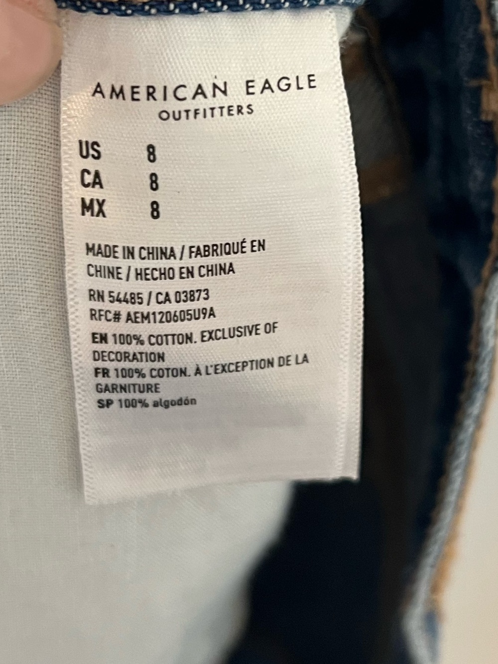 NWT American Eagle Boyfriend Embroidered High-Rise Women's Denim Shorts, Size 8 - Picture 11 of 14